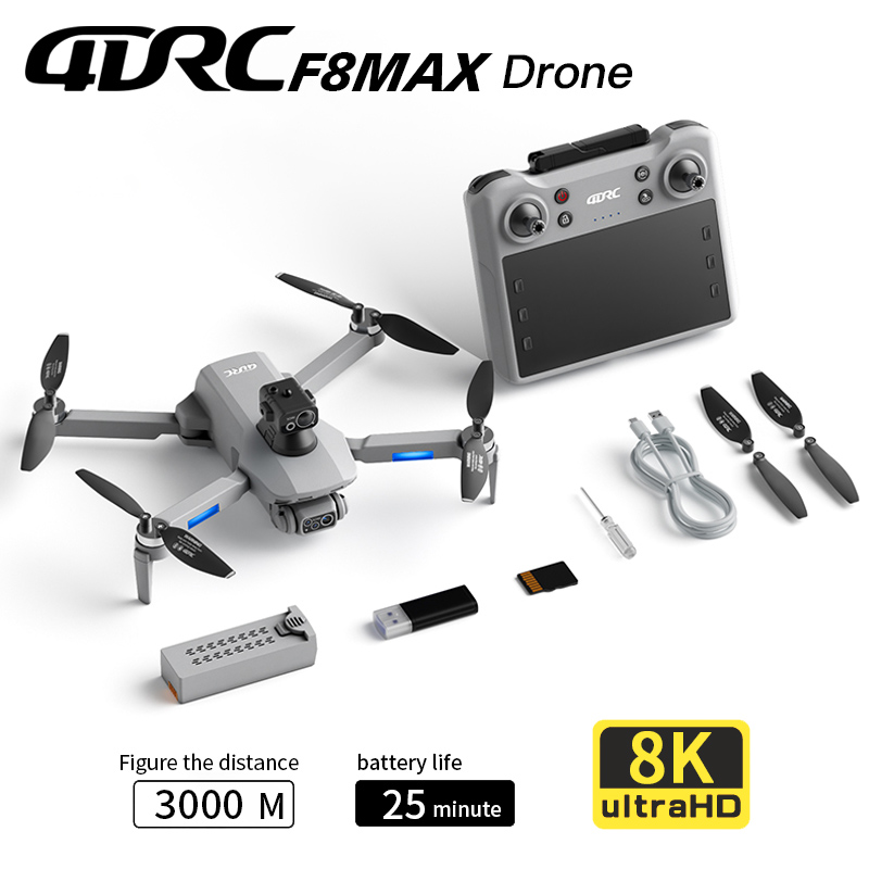 Rc Helicopter Electric - F8 MAX GPS Drone Professional 8K