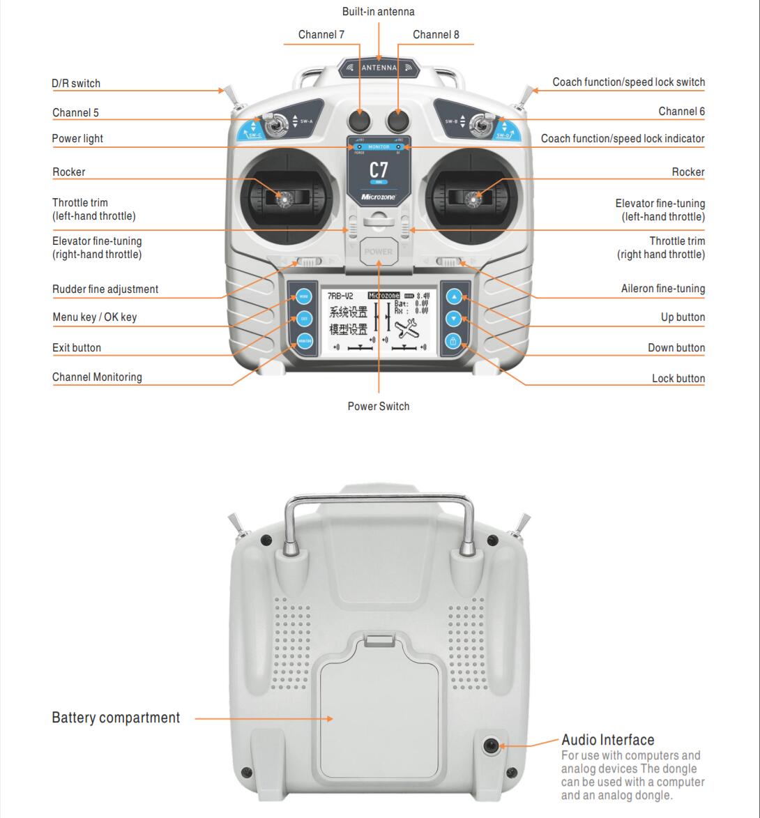 MicroZone MC7 Controller C7 MI - Rc Helicopter Mini ulasan dan harga