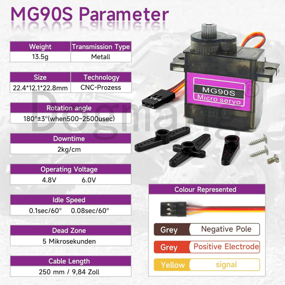 MG90S Servo 1/2/4/10/20/50 Pcs - Rc Helicopter Mini ulasan dan harga